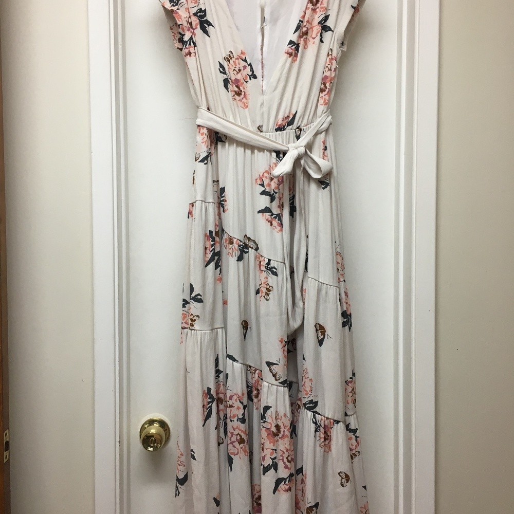 Free People All I Got Floral V Neck Maxi Dress - Picture 5 of 15
